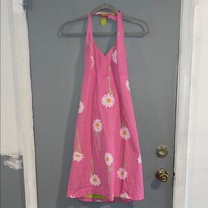 Vintage Lilly Pulitzer‎ Daisy Print Halter Dress Size 4